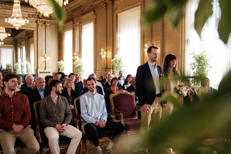 les mariés à la mairie de Rennes