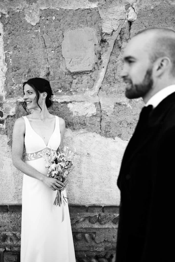 couple's photoshoot with the newlyweds during their wedding in Chamonix, Haute-Savoie